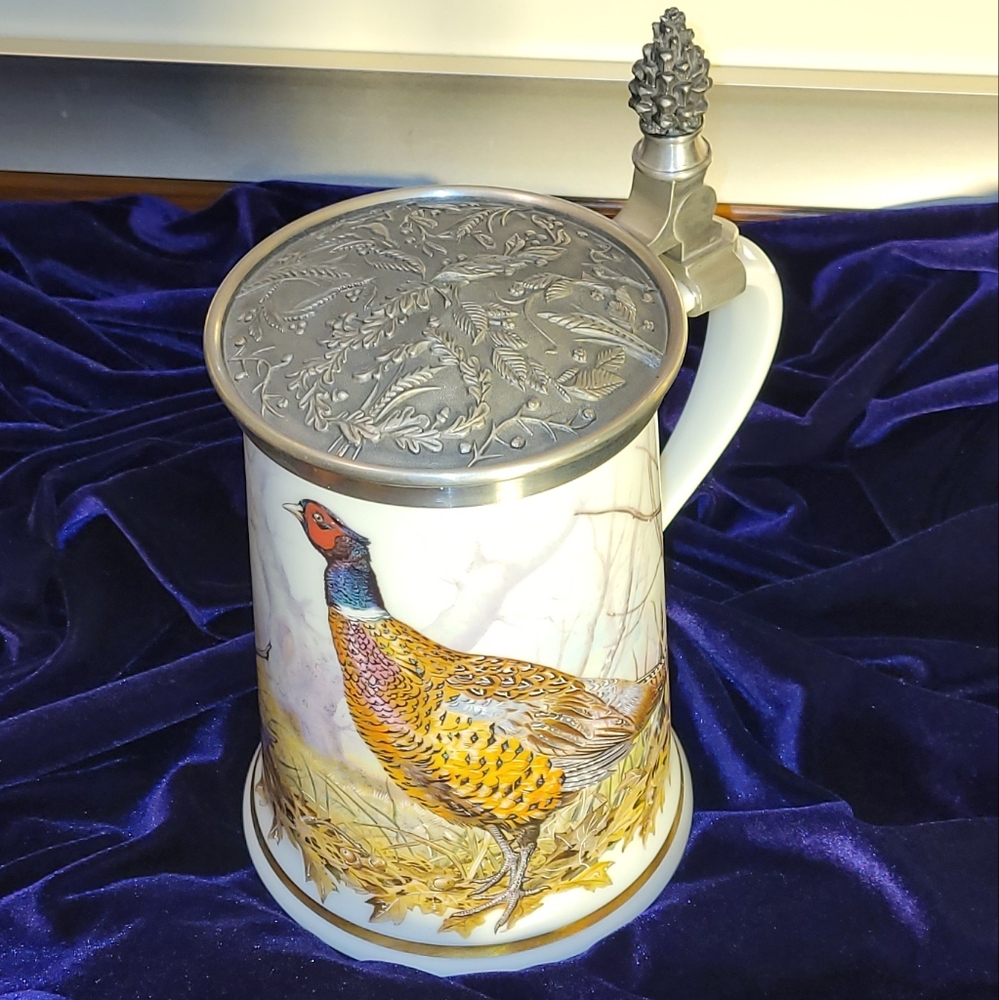 Limoges Porcelain Game Bird Stein